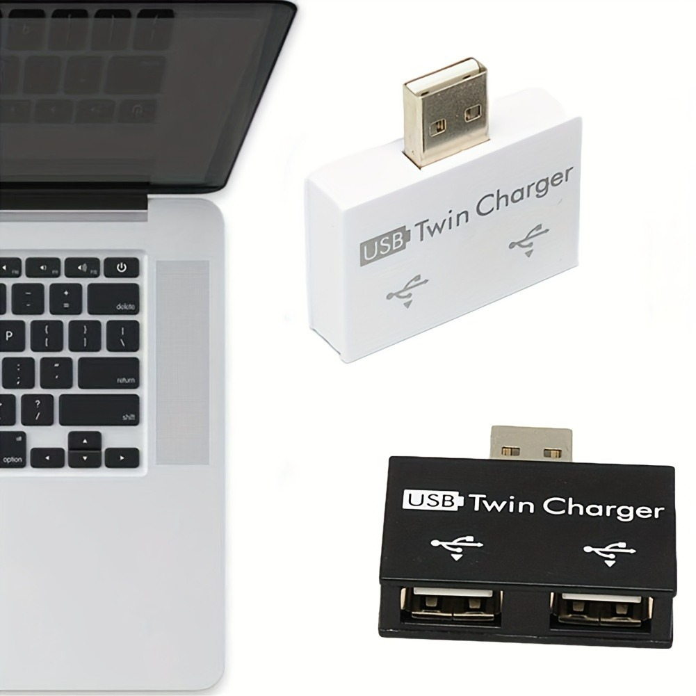 Laptop Accessories Gadgets - USB2.0 Splitter 1 ชาย 2 พอร์ตหญิง