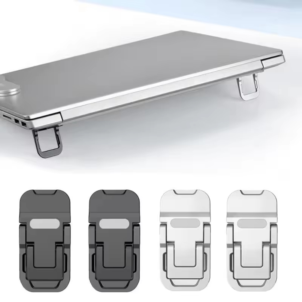 Laptop Stand Riser - 1 ชุดขาตั้งแล็ปท็อปขนาดเล็กแบบพับได้ ที่วางคีย์บอร์ดคอมพิวเตอร์แบบพกพา ปรับได้ 2 มุม