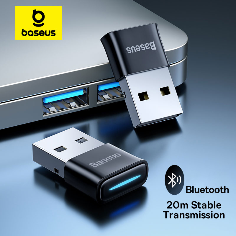 Laptop External Accessories - BASEUS ตัวรับสัญญาณเสียง5.1บลูทูธไร้สายตัวแปลงบลูทูธ USB สำหรับพีซีลำโพงคีย์บอร์ดแล็ปท็อปหูฟัง Win8/10/11