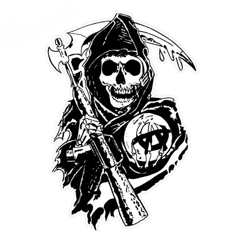 Laptop Accessories Aesthetic - สติกเกอร์รถ Sons of Anarchy อะนิเมะ Decal