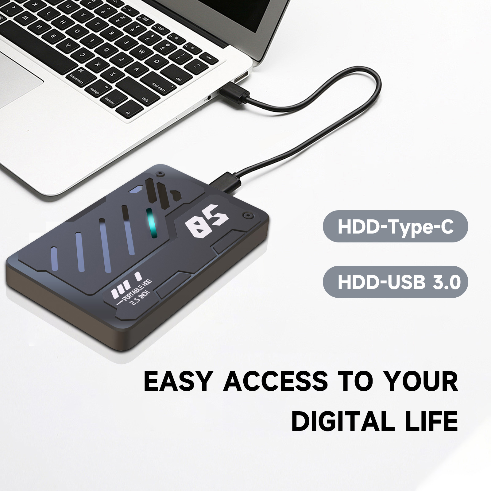 Laptop External Accessories - USB3.0 Type-C ฮาร์ดไดรฟ์ภายนอก 500GB 750GB 320GB