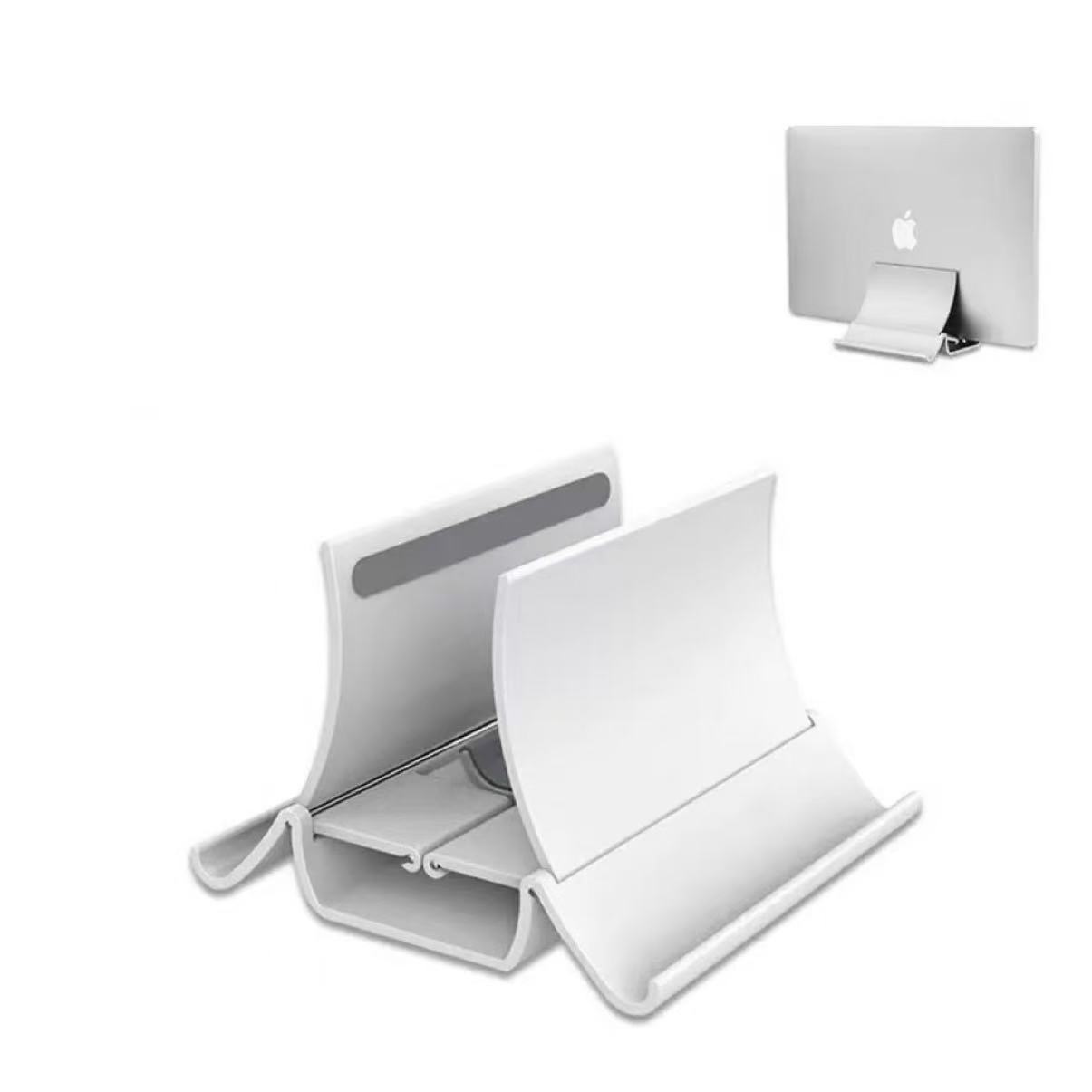 Laptop Stand Riser - ขาตั้งแล็ปท็อปแนวตั้ง การกระจายความร้อน ขาตั้งแล็ปท็อปกันลื่น ที่วางโน้ตบุ๊คแบบเหนี่ยวนำแรงโน้มถ่วง แท่นวางโน้ตบุ๊คสำหรับไอแพดโปรแท็บเล็ต