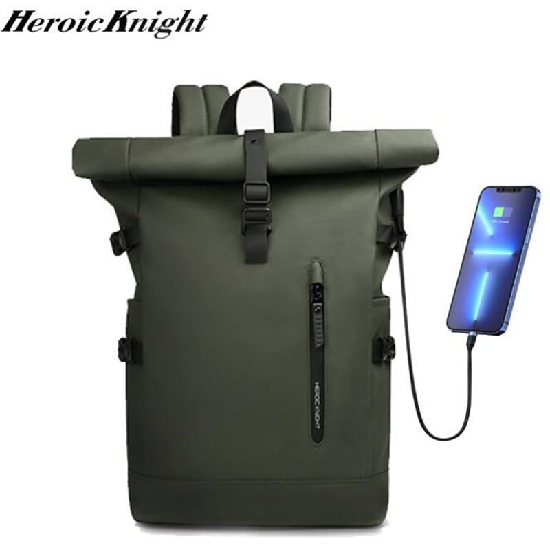 Laptop Bag Waterproof - Heroic Knight กระเป๋าเป้สะพายหลังผู้ชาย Outdoors Travel Rollup