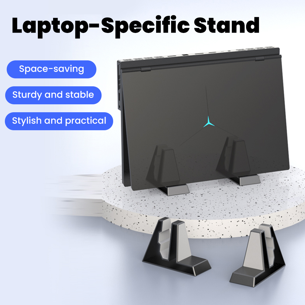Laptop Stand Riser - ขาตั้งแล็ปท็อปแนวตั้งสำหรับโน้ตบุ๊คสำนักงาน ขาตั้งแท็บเล็ตอเนกประสงค์ประหยัดพื้นที่สำหรับขาตั้งโทรศัพท์ไอแพด แมคบุค เซอร์เฟซ