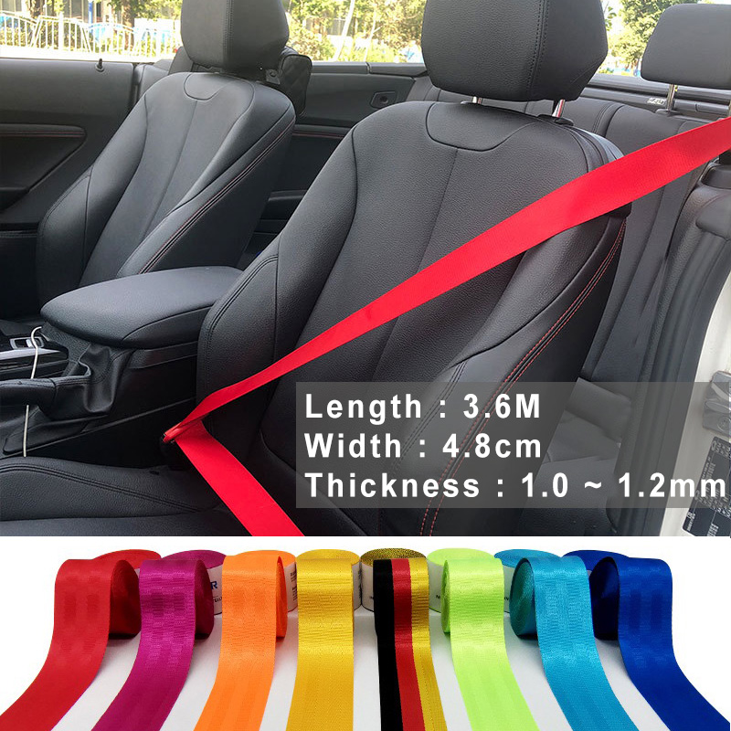 Laptop Accessories Gadgets - 3.6 เมตรรถที่นั่งเข็มขัด Webbing โพลีเอสเตอร์ที่นั่ง Lap ไนลอนความปลอดภัย