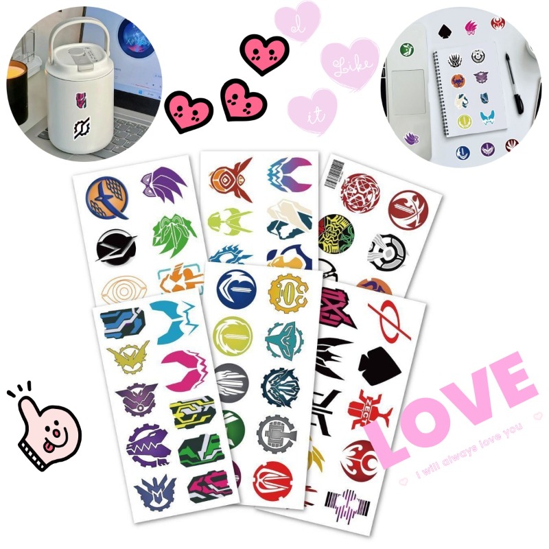 Good Laptop Accessories - 60 แผ่นสติกเกอร์โลโก้คาเมนไรเดอร์สติ๊กเกอร์สร้างสรรค์กันน้ำสำหรับแล็ปท็อปโทรศัพท์กระเป๋าเดินทางสมุดภาพสมุดบันทึกตกแต่ง