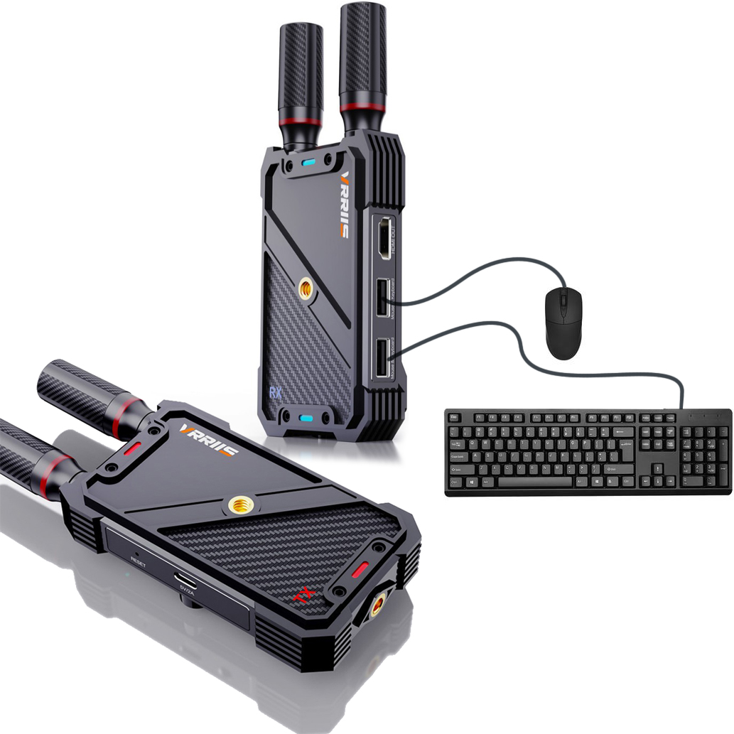 Laptop Accessories Toys - VRRIIS WL082K ชุดส่งสัญญาณภาพและเสียง HDMI KVM ไร้สาย