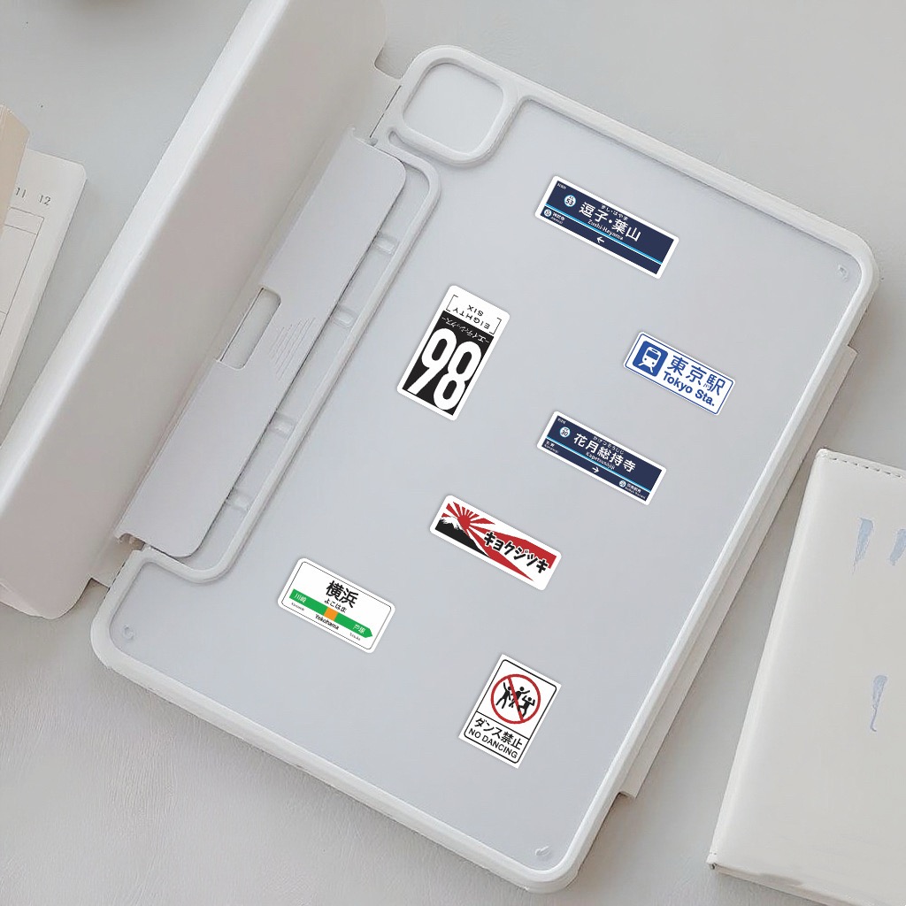 60PCS ป้ายหยุดรถแบบญี่ปุ่นโลโก - Laptop Accessories Name บทวิจารณ์และราคา