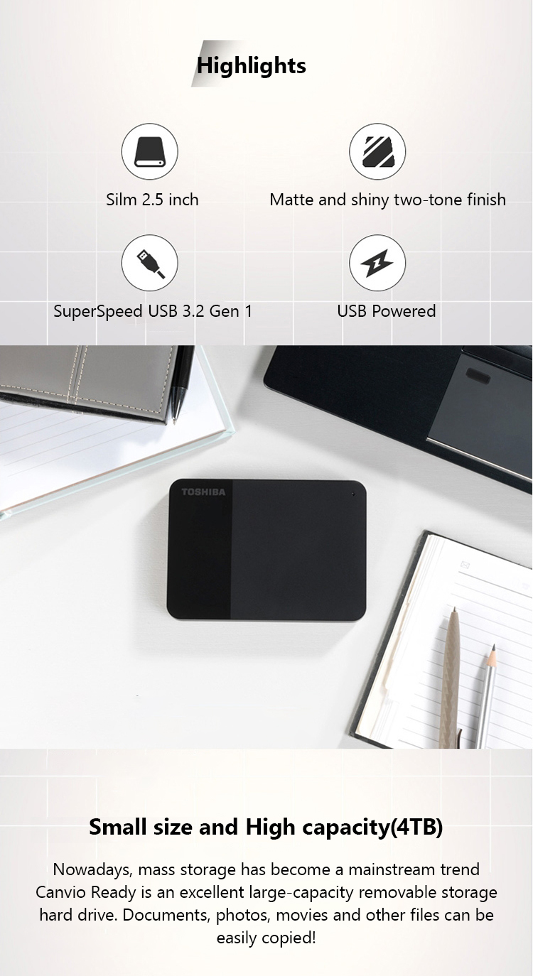 ฮาร์ดดิสก์ภายนอก Toshiba B3 Ca - Laptop External Accessories บทวิจารณ์และราคา