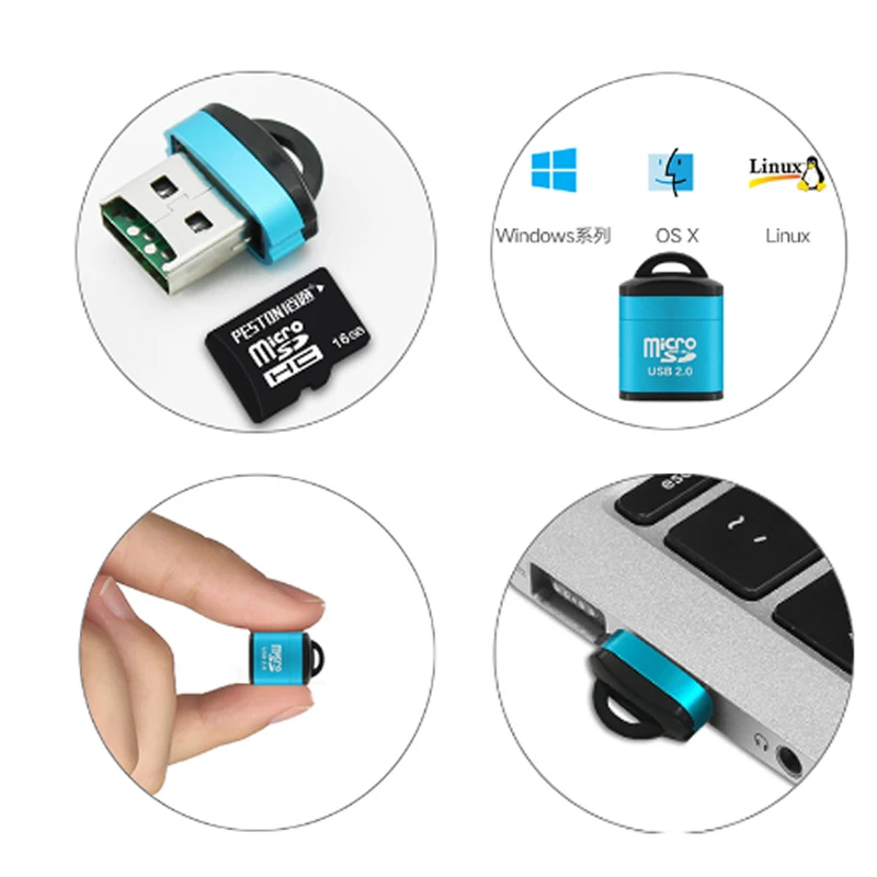 Mini USB Micro SD/TF Memory Ca - Laptop Accessories Gadgets บทวิจารณ์และราคา