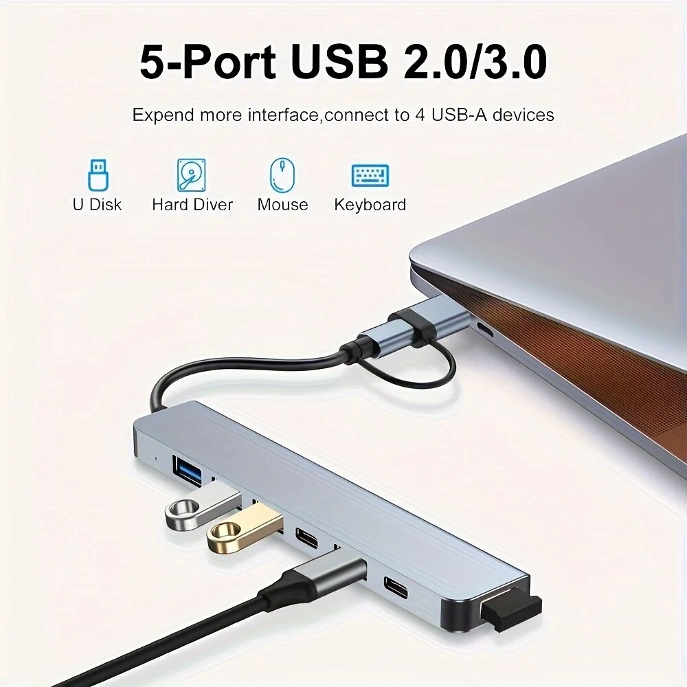 ฮับ USB3.0 2 in 1 7 พอร์ต ชนิด - Laptop Accessories Gadgets บทวิจารณ์และราคา