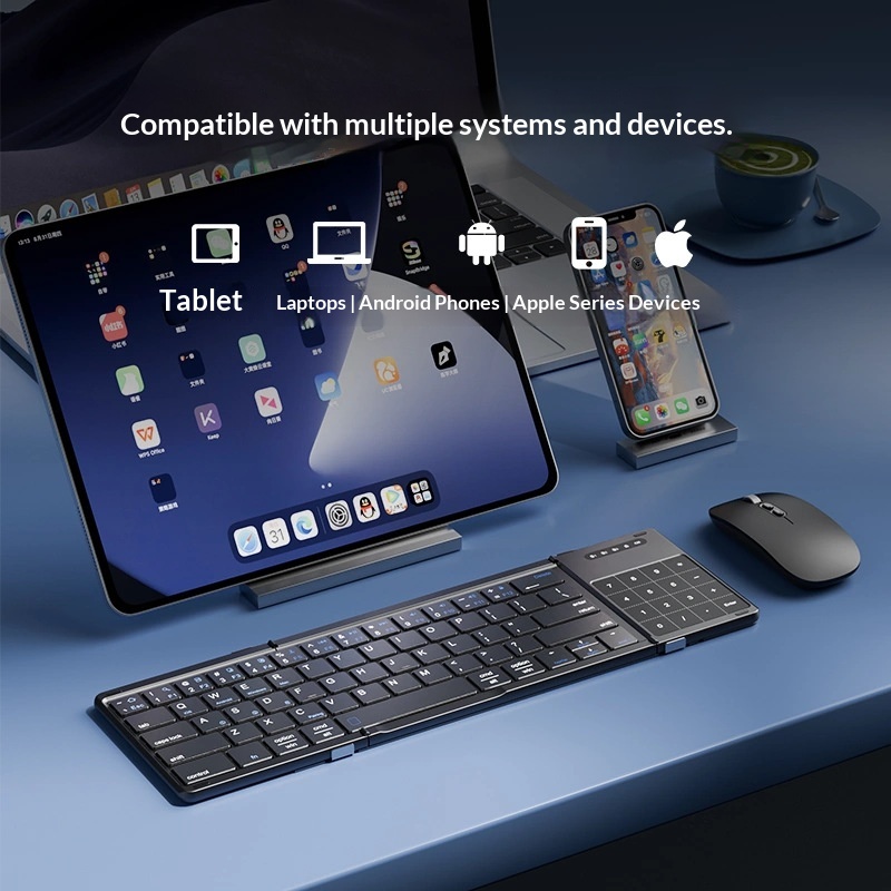 เม็งซู่ ไตร โฟลด์คีย์บอร์ดไร้ส - Laptop Accessories Toys บทวิจารณ์และราคา