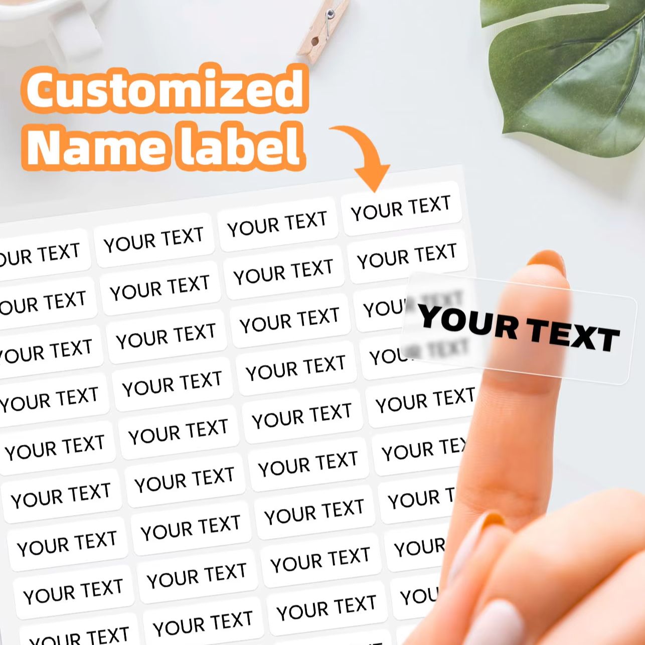 1-600PCS สติกเกอร์ชื่อแบบกำหนด - Laptop Accessories Name บทวิจารณ์และราคา