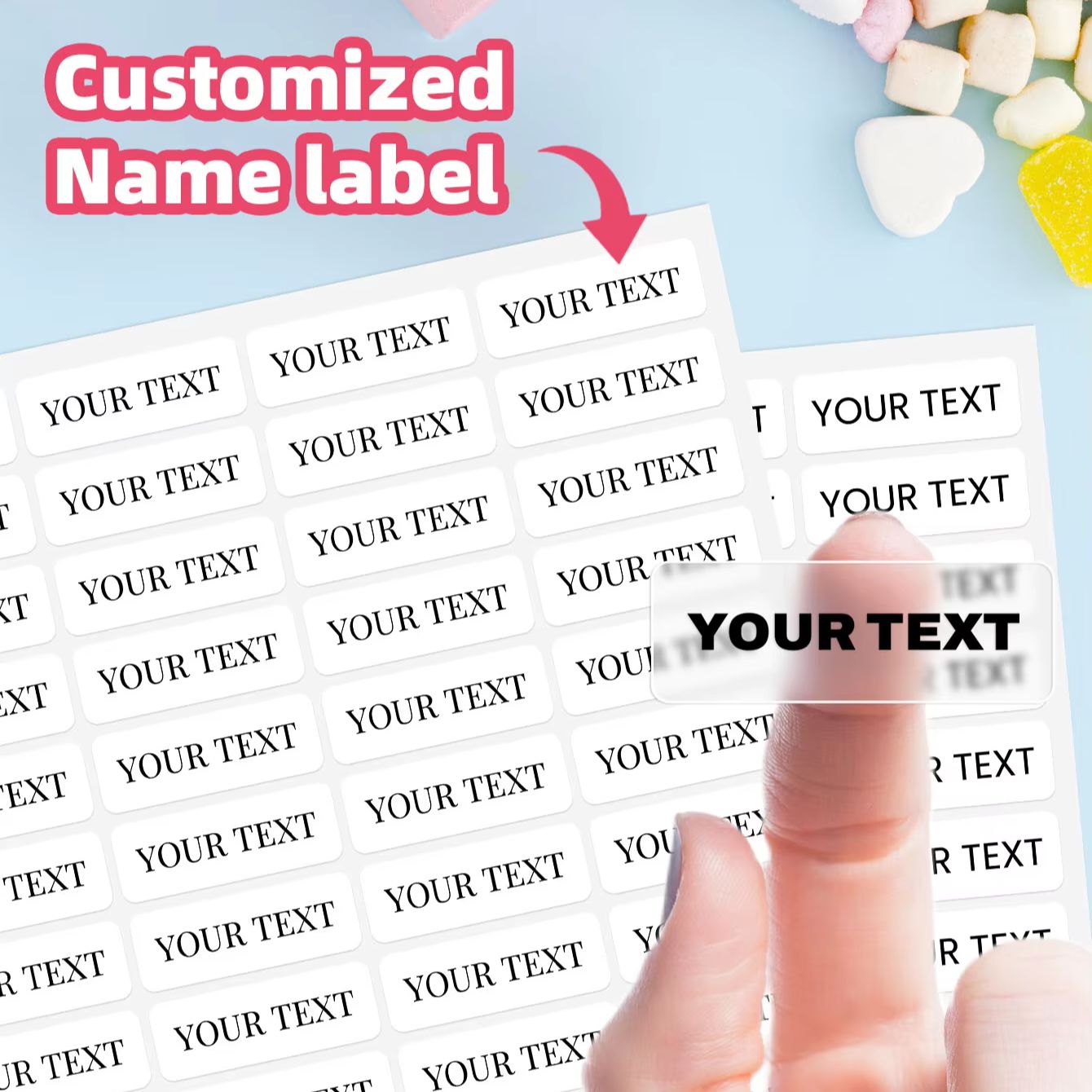 1-600PCS สติกเกอร์ชื่อแบบกำหนด - Laptop Accessories Name บทวิจารณ์และราคา